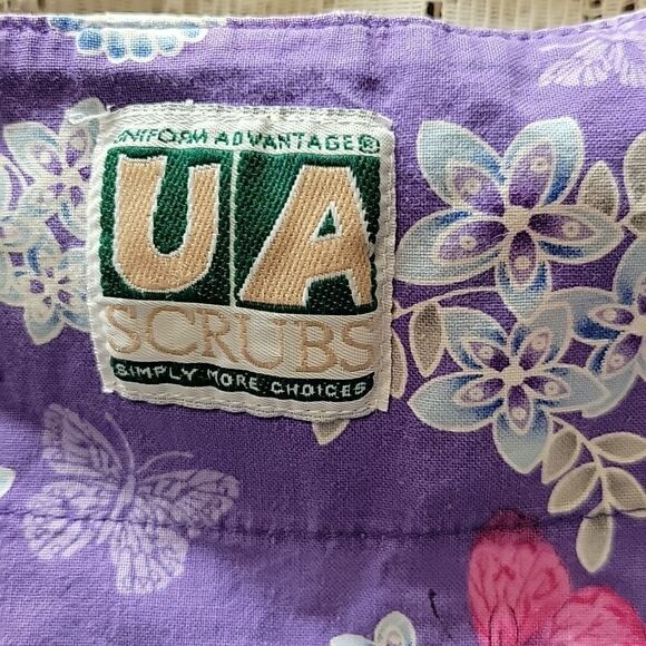 Bundle of 4 pc. scrubs: SB, & UA, & Cherokee bottoms, size XS. - Picture 10 of 15